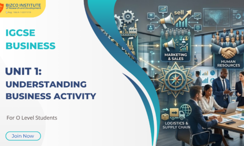 O Level Business: Unit 1. Understanding Business Activity