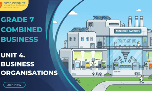 Grade 7 Combined Business: Unit 4. Business Organisations