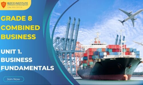 Grade 8 Combined Business: Unit 1. Business Fundamentals